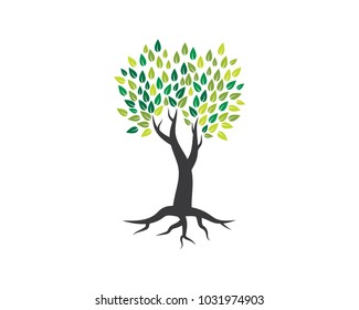 Tree icon logo template