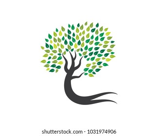 Tree icon logo template