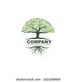 Tree icon logo template vector illustration