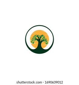 Tree icon  logo template vector illustration