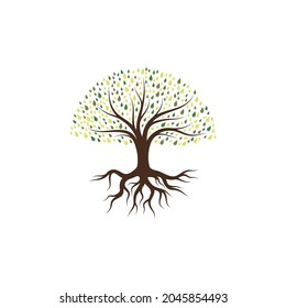 Tree icon logo template vector illustration design
