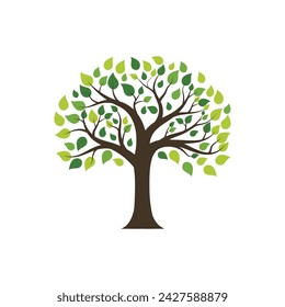 Tree icon logo template vector illustration design