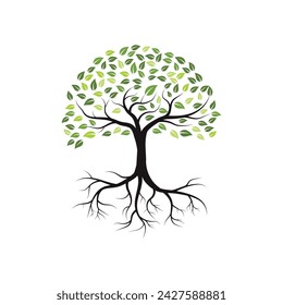 Tree icon logo template vector illustration design