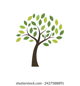 Tree icon logo template vector illustration design