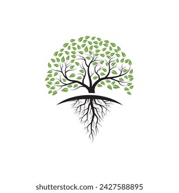 Tree icon logo template vector illustration design