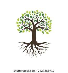 Tree icon logo template vector illustration design