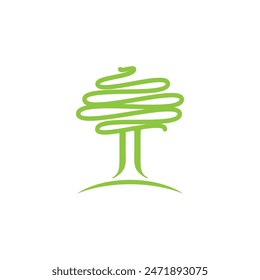 Tree icon logo template vector illustration design