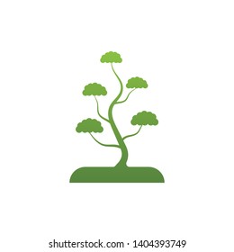Tree icon logo vector concept of a stylized 
