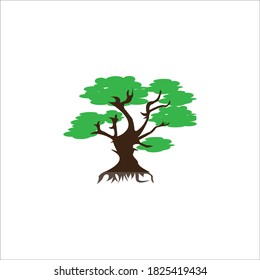 Tree  icon logo, vector design illustration 