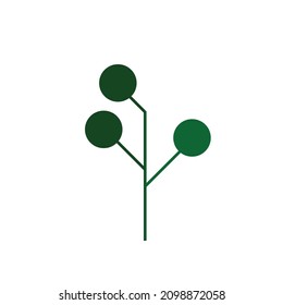 tree icon or logo vector illustration of sign symbol isolated - high quality black style vector icon can be used for 2d animation, ecommerce, android style, website style