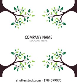 Tree icon logo vector template 
