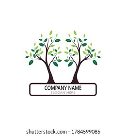 Tree icon logo vector template 
