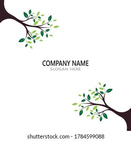 Tree icon logo vector template 
