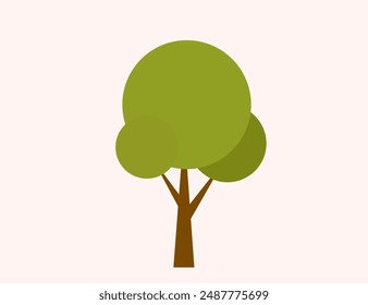 Tree icon. Nature, park. Vector image.