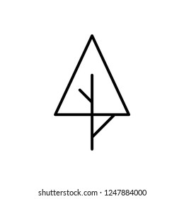 Tree icon. Nature sign
