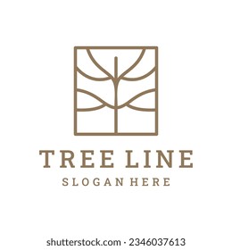 Tree icon . Nature trees vector illustration logo design.
