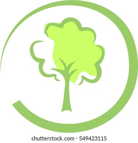 Tree, icon, nature, vector, green