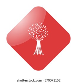 Tree icon on colorful background