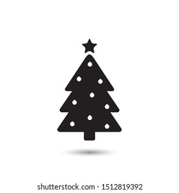 Tree Icon On White Vector Illustration
