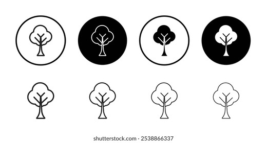 Ícone de árvore símbolo de conjunto de estrutura de tópicos