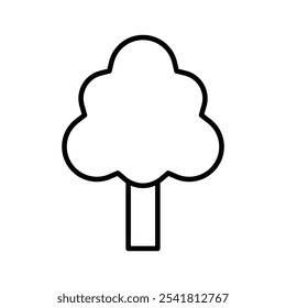 Tree icon Outline vector for web ui