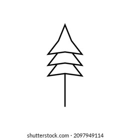 The tree icon perpendicular to the outline can be used as a website, e-commerce, application, smartphone and other commercial needs
