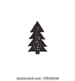 tree icon retro