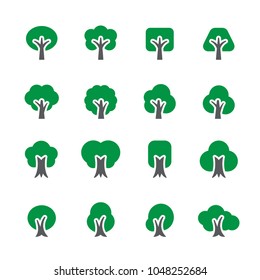 Tree icon set
