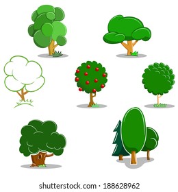 tree icon set