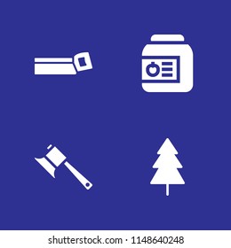 tree icon set. cut, tree and conserve vector icon for graphic design and web