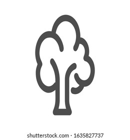 Tree Icon Set Isolated On White Stock Vector (Royalty Free) 1635827737 ...