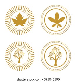 tree icon set for logo
