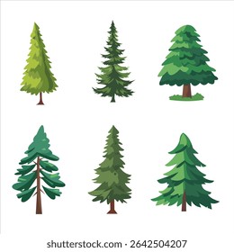 Tree icon set is perfect for your nature themed designs	