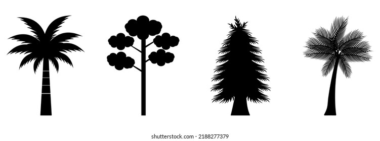 tree icon set, tree vector set sign symbol