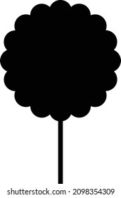 Tree Icon Shady Logo Vector Illustration Stock Vector (Royalty Free ...