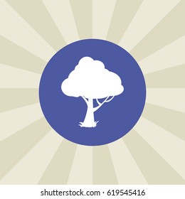 tree icon. sign design. background