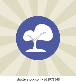 tree icon. sign design. background