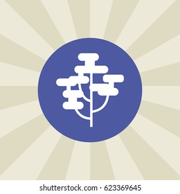 tree icon. sign design. background