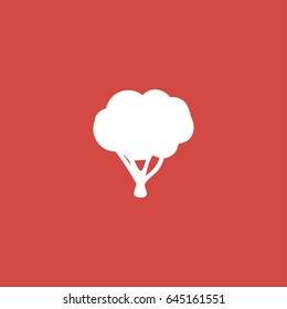 tree icon. sign design. red background