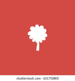 tree icon. sign design. red background
