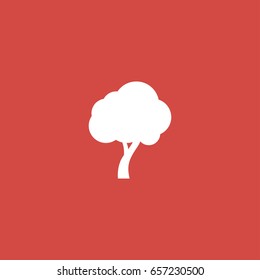 tree icon. sign design. red background