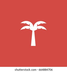 tree icon. sign design. red background