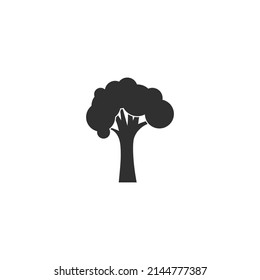 Tree icon. Sign in modern flat style. Vector