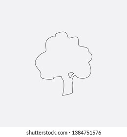 tree icon sign signifier vector