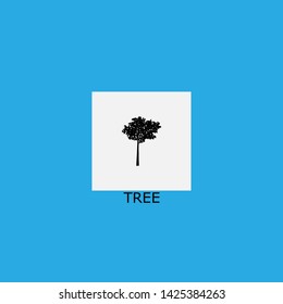 tree icon sign signifier vector
