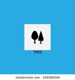 tree icon sign signifier vector