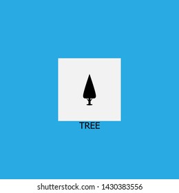 tree icon sign signifier vector
