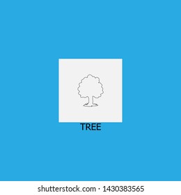 tree icon sign signifier vector