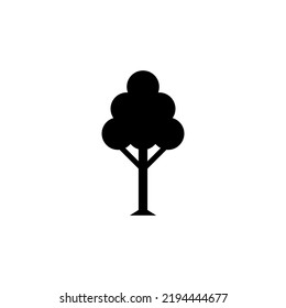 tree icon silhouette on white background