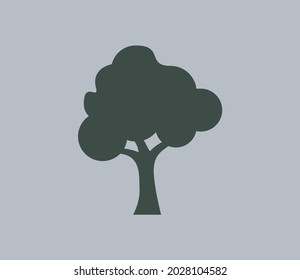 Tree icon silhouette, Vector image
